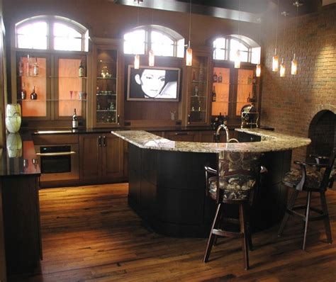Kitchen basement is a small kitchen that uses for basic food and beverage. Modern bar - Traditional - Basement - detroit - by ...
