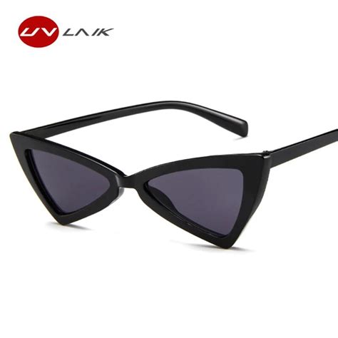 buy uvlaik personal triangle cat eye sunglasses men women sun glasses triangle