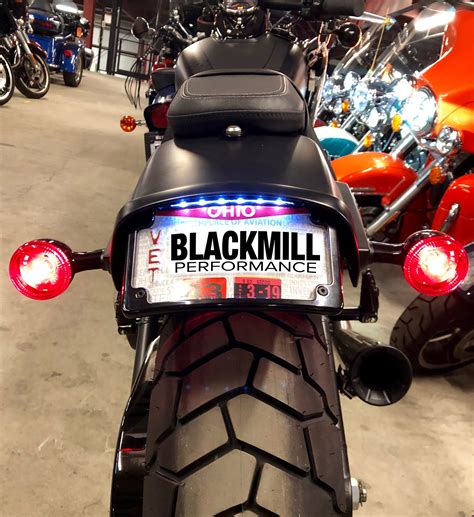 Blackmill Performance M8 Harley Fat Bob FXFB License Plate Relocation