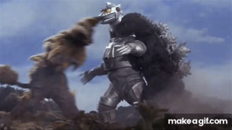 Godzilla vs king ghidorah king kong vs godzilla godzilla wallpaper godzilla comics godzilla godzilla godzilla tattoo cool monsters classic monsters thanks gif. Godzilla vs. Mechagodzilla: Tag Team Battle on Make a GIF