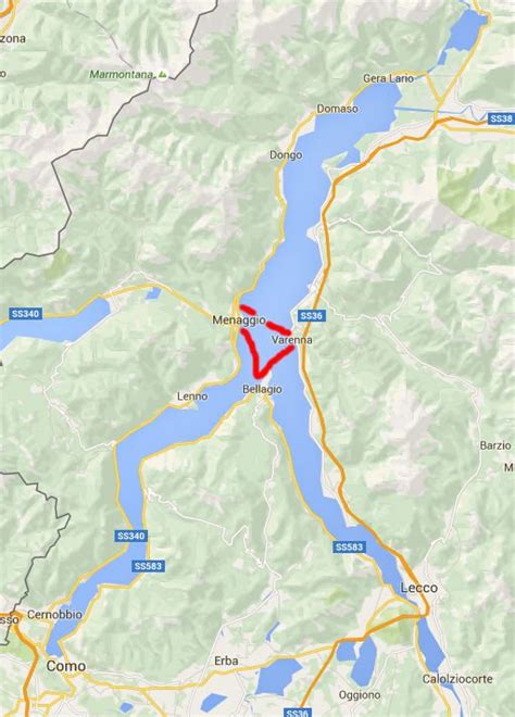 Printable Map Of Lake Como Italy