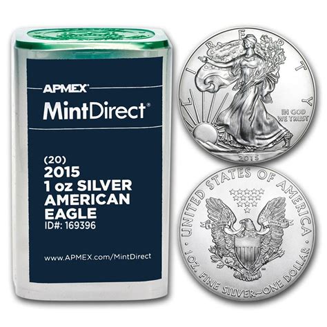 Buy 2015 1 Oz American Silver Eagles 20 Coin Mintdirect® Tube Apmex