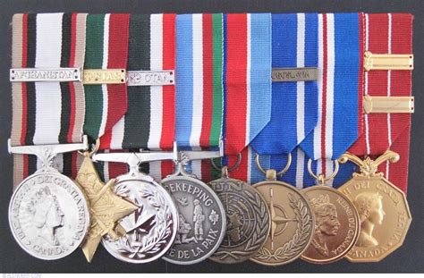 Medal Of Set Of Canadian Awarded Medals From Canada Id 11108