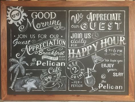 Restaurant Chalkboard Sign Ideas Alejandra Card