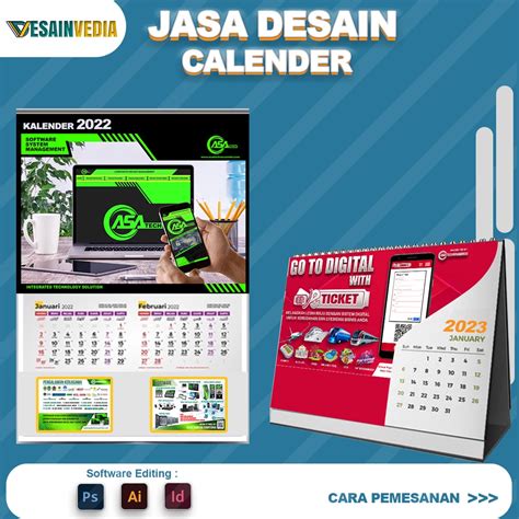 Jual Jasa Desain Kalender Shopee Indonesia