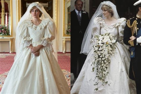 Lady Diana Labito Da Sposa In The Crown 4 è Identico Alla Realtà