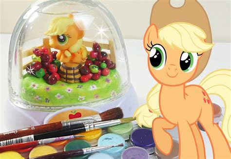 Mlp Glitzi Globes Inspired Apple Jack Glitter Dome My Little Pony Snow