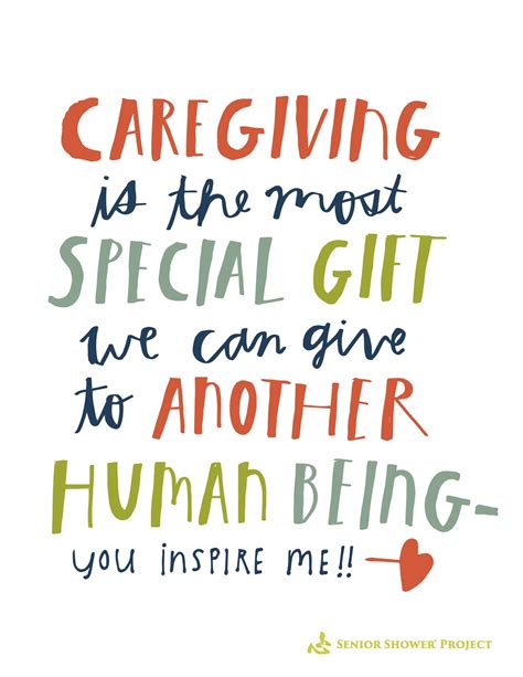 Caregiver Card Caregiving Is The Most Special T We Can Give To