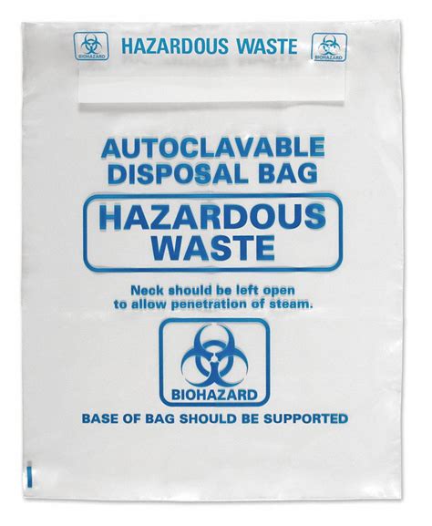 Heathrow Scientific Autoclavable Biohazard Bags 24 In Wd 33 In Ht