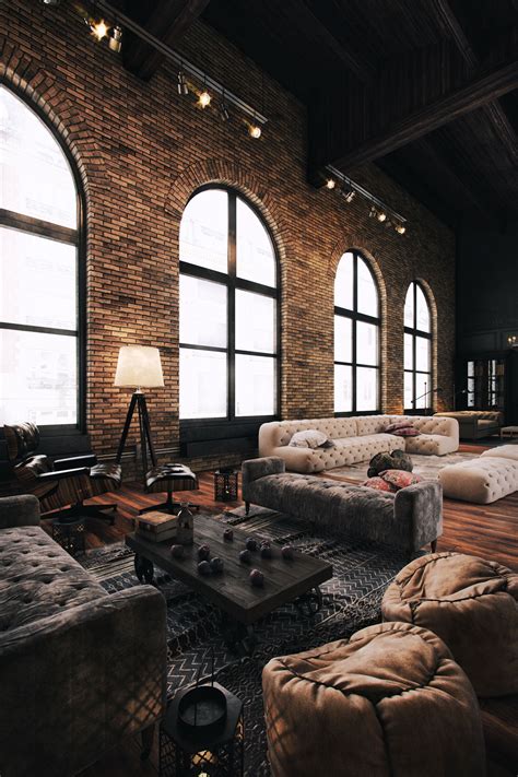 My living room is actually a long, narrow rectangular space, says designer abbe. 30 Cozy Industrial Living Room Design Ideas That Will ...