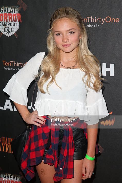 Actress Natalie Alyn Lind Attends The La Haunted Hayrides 7th Annual