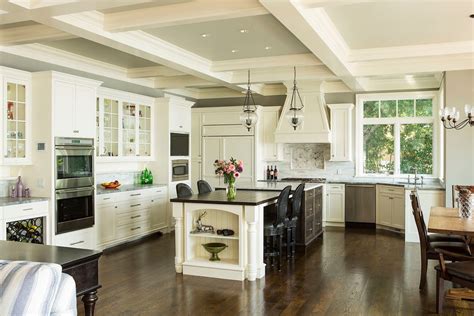 Kitchen Designs Beautiful Large Open Space Kitchen With Elegant Island