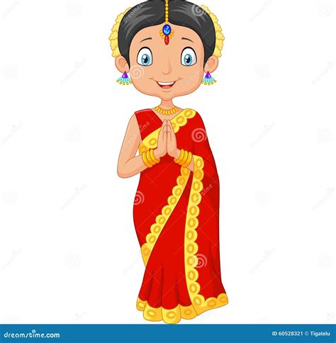 Indian Cartoon Girl Stock Illustrations 9 039 Indian Cartoon Girl