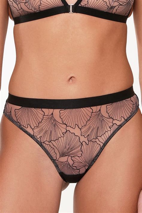 Lingadore Black Nude String T Aphrodite