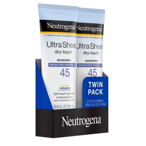 Neutrogena Ultra Sheer Dry Touch Spf 45 Sunscreen Lotion 6 Fl Oz