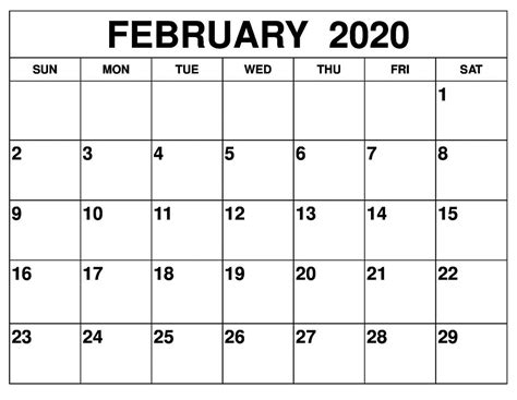 Print Free Calendars Without Downloading2020 Calendar Template