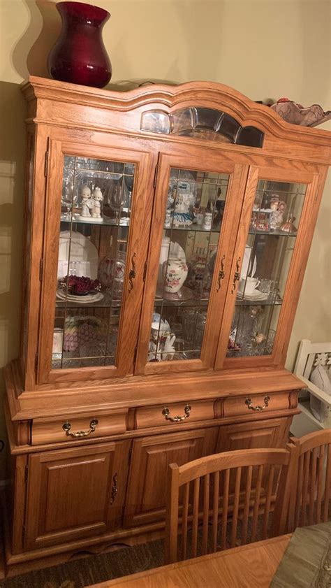 Find the dining room table and chair set that fits both your lifestyle and budget. Solid oak dining room set and hutch! for Sale in Stanwood ...
