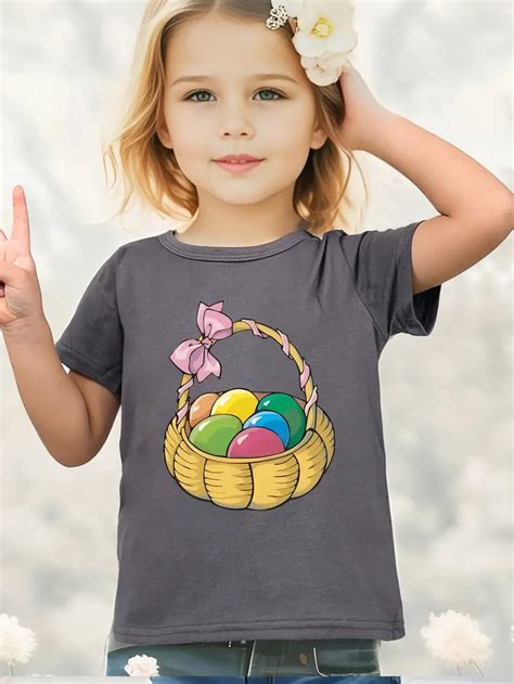 Crew Neck Long Sleeve Sweatshirt Girls Eggs Pattern Spring Temu Australia