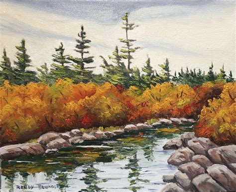 The Art Of Randy Blundon Paintings Autumn Stream