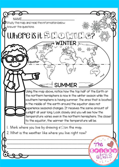 Winter Science Activities And Close Reading Passages Winter Science