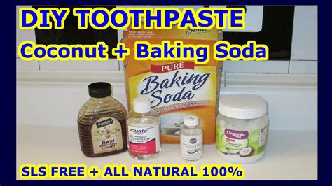 Diy Toothpaste Coconut Baking Soda Natural 100 Easy Recipe