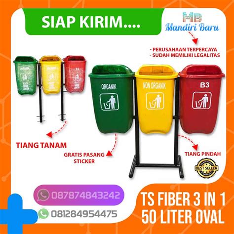 Tong sampah fiber harga 3 warna harga terupdate , PABRIK KOTAK SAMPAH