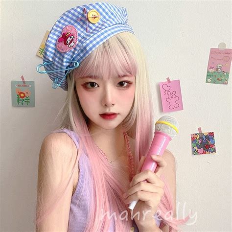 Japanese Style Soft Girl Lolita Long Wig Kawaii Fashion Shop Cute
