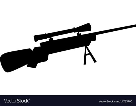 Sniper Rifle Royalty Free Vector Image Vectorstock