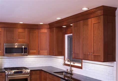 Mudroom update installing wall cabinets cheap home decor easy. Cherry Kitchen Cabinets Love the crown molding above the ...