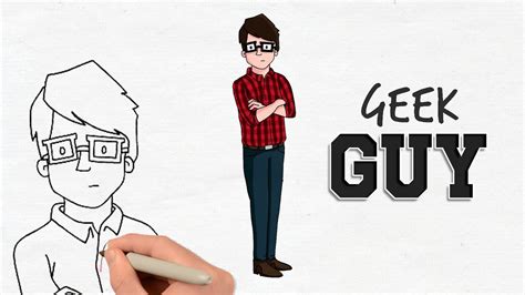 How To Draw A Geek Boy 👓 Easy Step By Step For Beginners Youtube