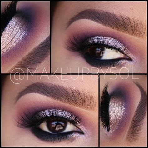 Lavender And Purple Smokey Eye Makeupbysol Makeup Eyebrows
