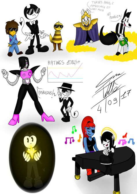 13 Bendy X Frisk Ideas Bendy And The Ink Machine Fandom Crossover