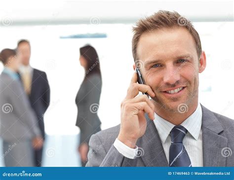 Happy Businessman On The Phone Stock Photos Image 17469463