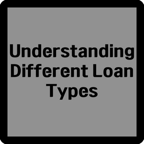 Understanding Different Loan Types