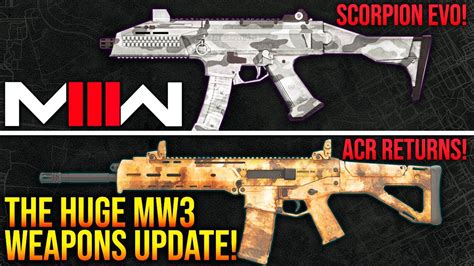 The Modern Warfare 3 Weapons Update Youtube