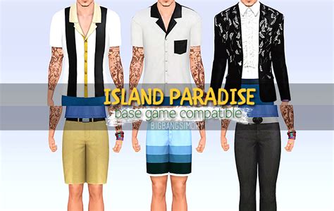 Entertainment World My Sims 3 Blog Island Paradise Clothing Base