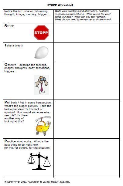 Printable Adhd Therapy Worksheets