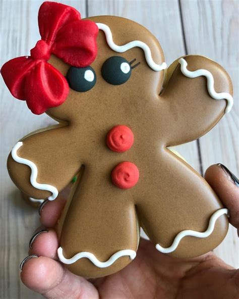 Gingerbread Girl Christmas Sugar Cookies Gingerbread Girl Cookie Holiday Cookies