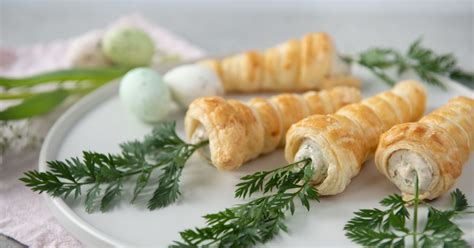 Diese herzhaft gefüllten Blätterteig-Röllchen sind das perfekte