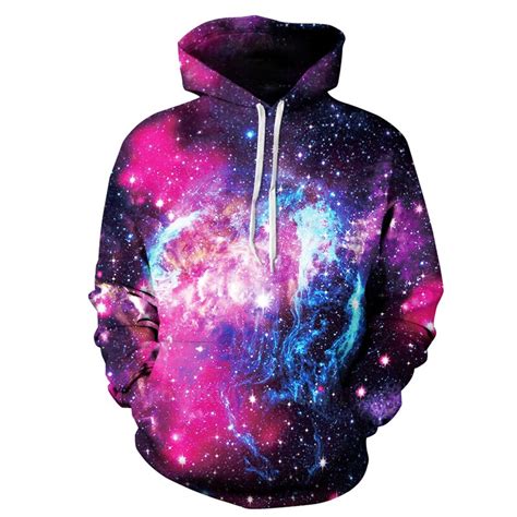 Space Galaxy 3d Sweater Mangirl Hoodie Star Nebula Print Long Sleeve