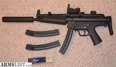 Armslist For Saletrade Soldhk Mp5 22lr Rifle With 3 Mags And
