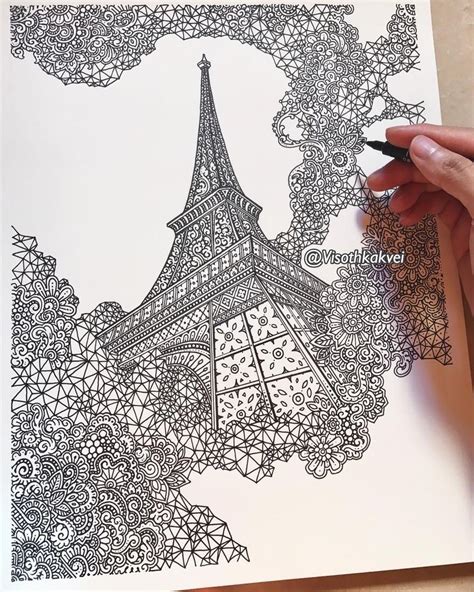 Detailed Drawings With Many Styles Doodle Art Mandala Design Art