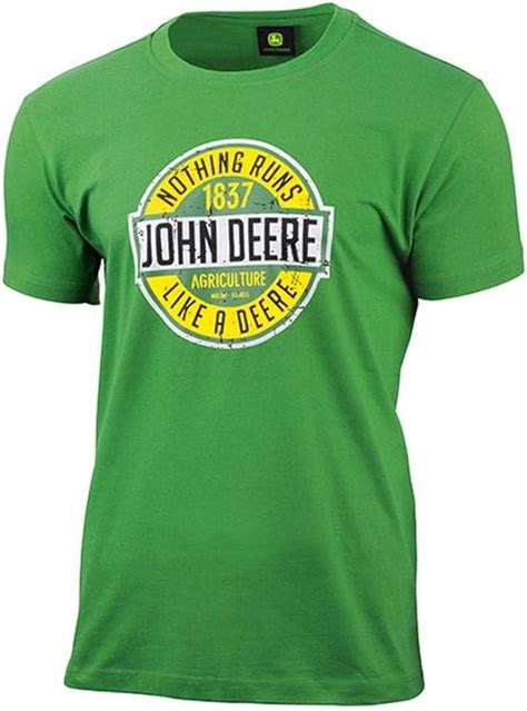 John Deere T Shirt Nothing Runs Like A Deere Gr N Amazon De Bekleidung