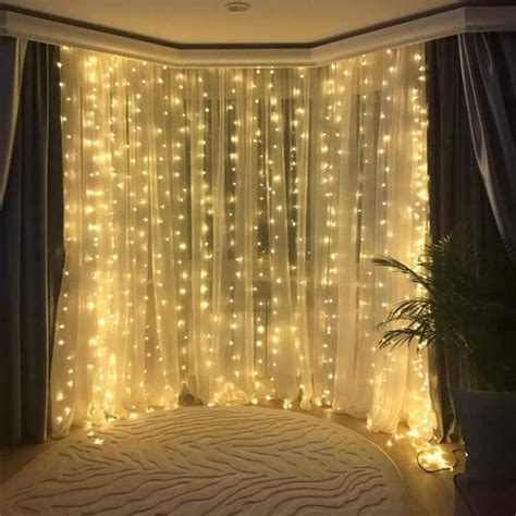 Lyumo Christmas Curtain Lights Window Curtain Lights98ft X197ft