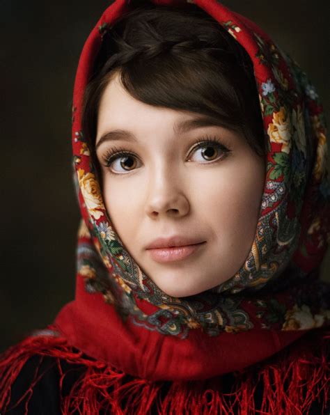 Portrait Russian Beauty Beauty Portrait