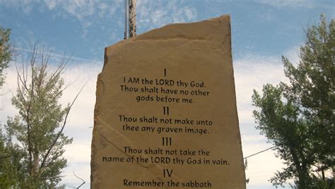 Religion News School District To Remove Ten Commandments Monument