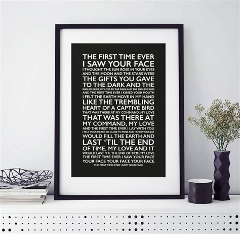 Personalised Favourite Lyrics Poster By Over And Over