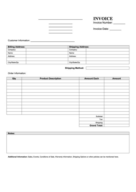 Blank Invoice Template Pdf Edit Fill Sign Online Handypdf Fill In And