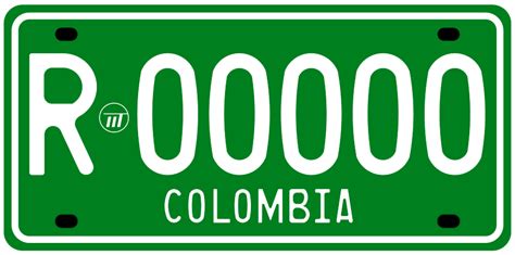 Las Placas Vehiculares En Colombia Placas Vehiculares