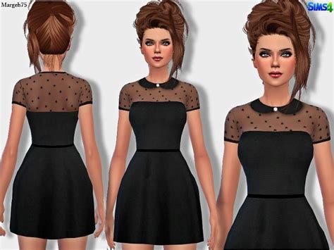 Margeh 75s Sims 4 Valentino Stars Dress Sims 4 Clothing Sims 4